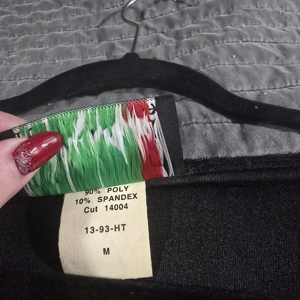 Black Velvet Bell Sleeve Top - Picture 3 of 6